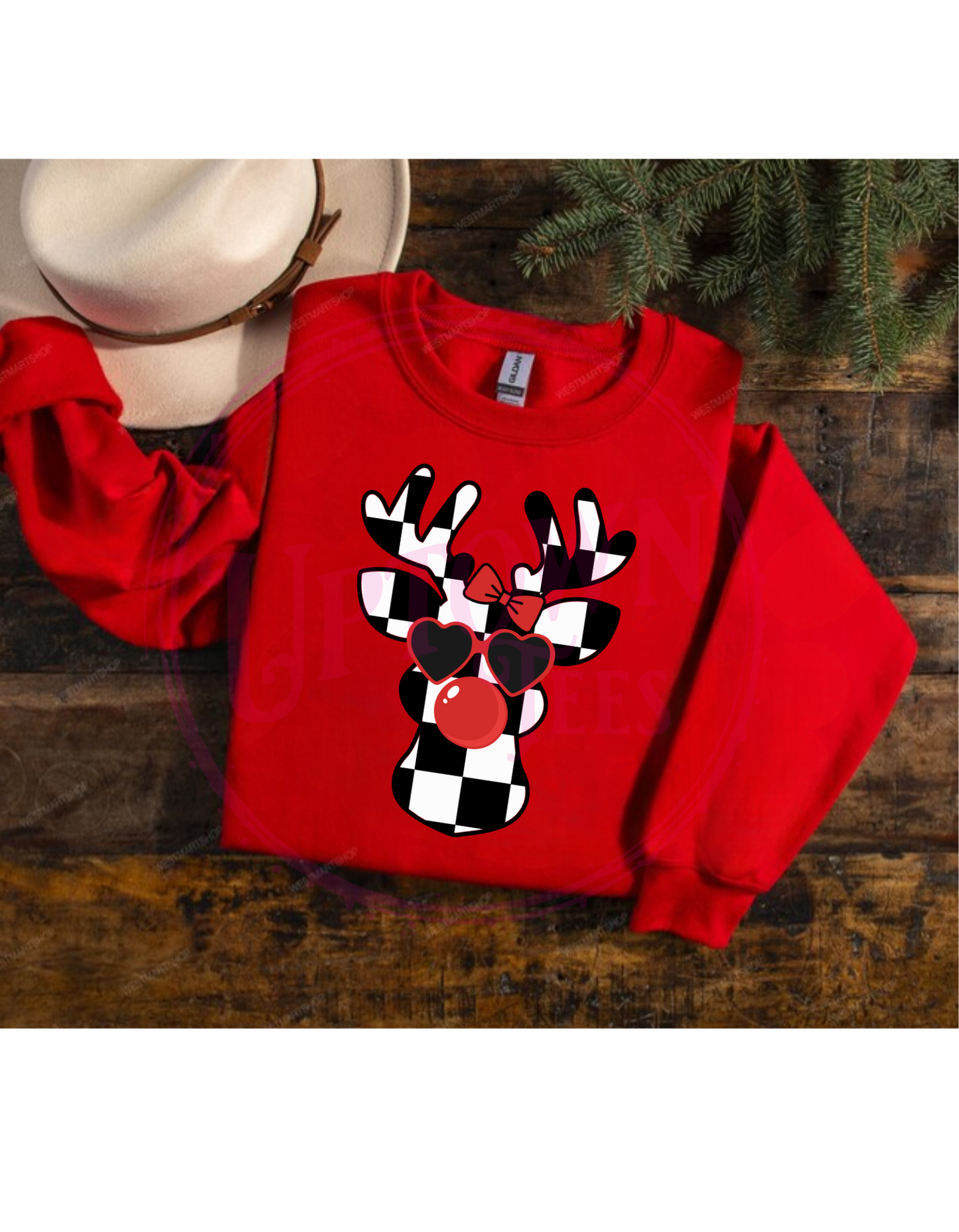 CHECKERED REINDEER