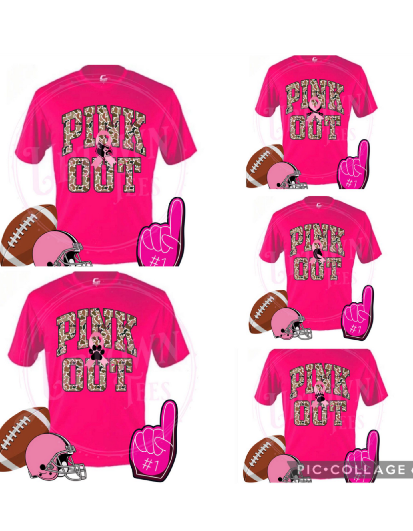 HOT PINK- CAMO MACOT PINK OUT