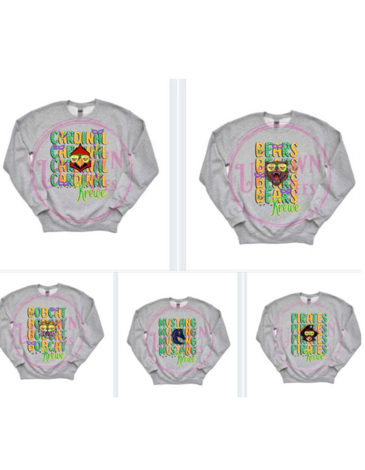 SPORT GREY- MASCOT MARDI GRAS