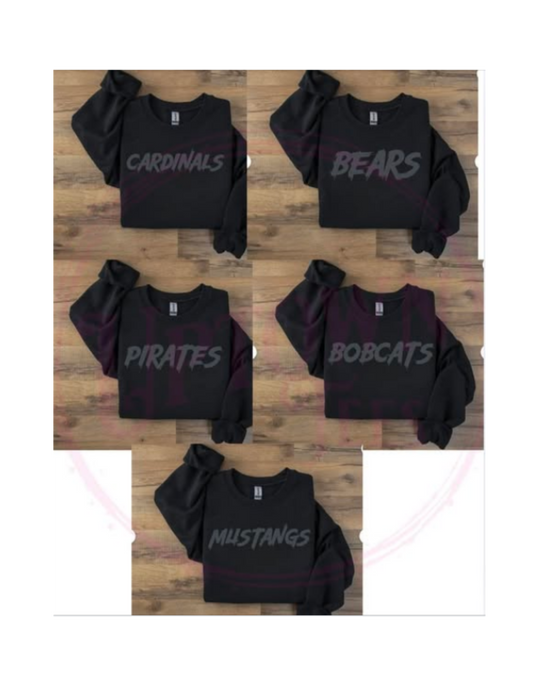 BLACK- BLACKOUT MASCOT BOYS