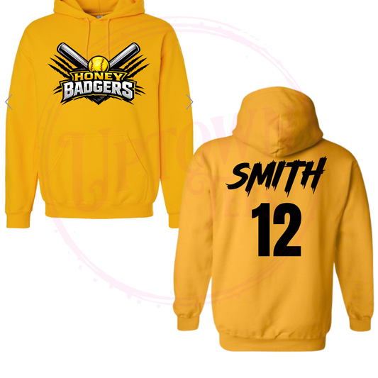 HONEY BADGERS PLAYER HOODIES
