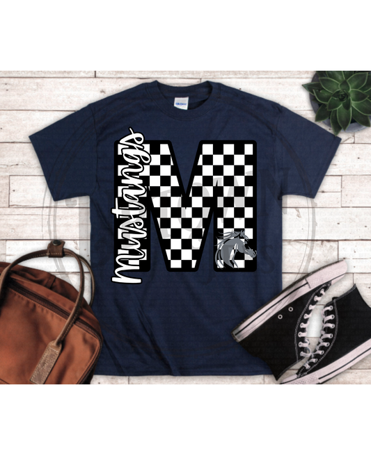 MUSTANGS CHECKERED