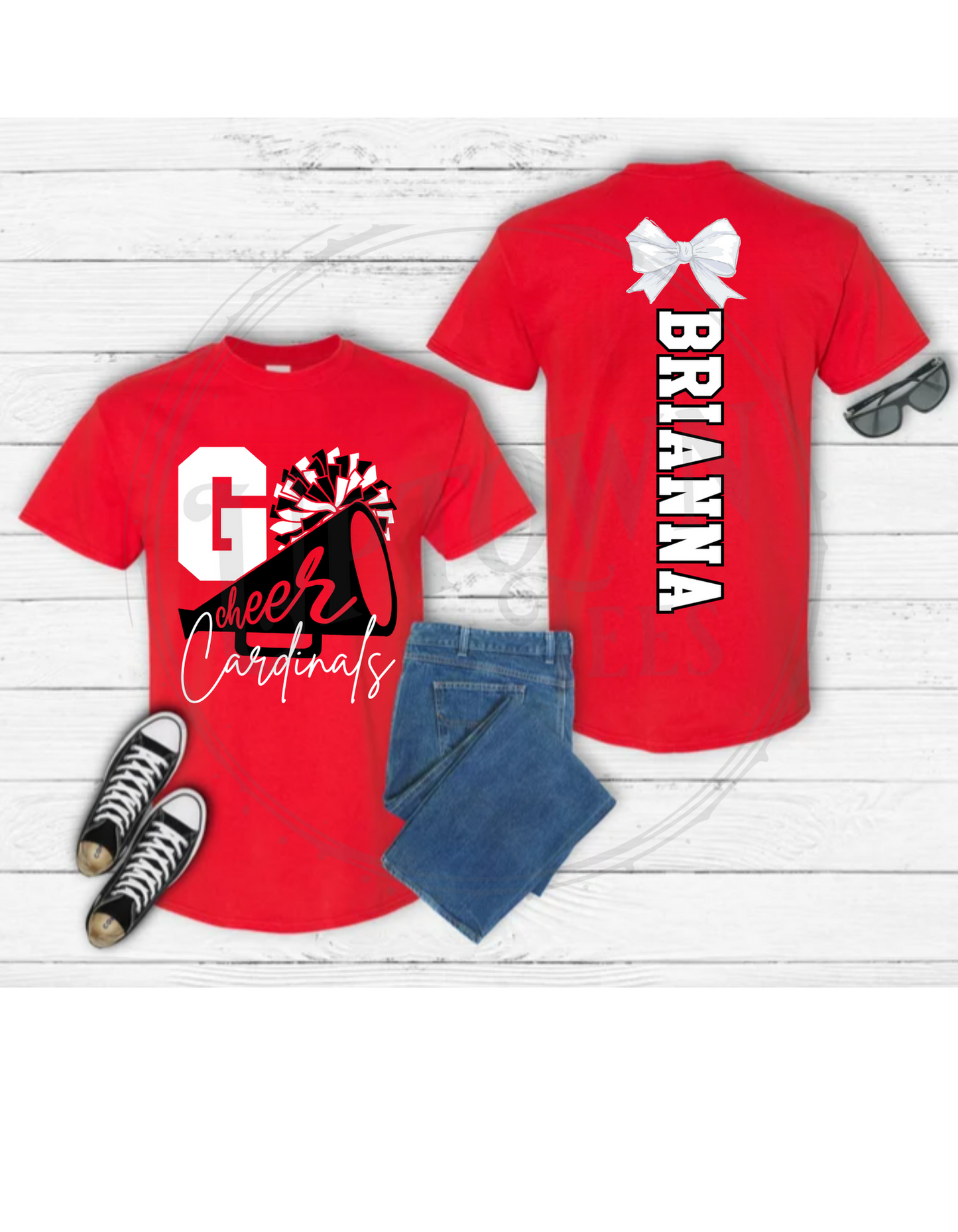 CARDINAL CHEER FRONT AND BACK