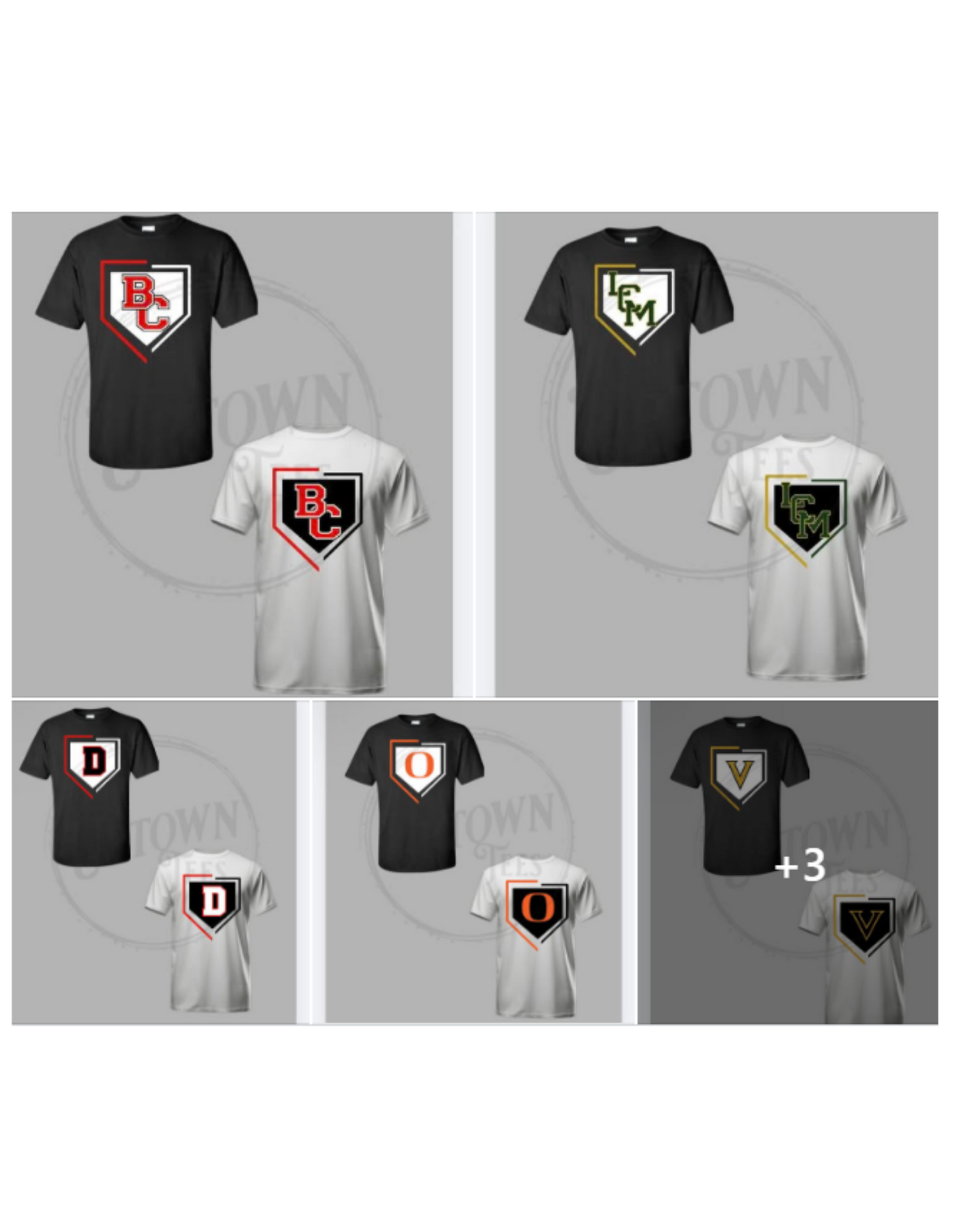 BLACK OR WHITE MASCOT HOME PLATE