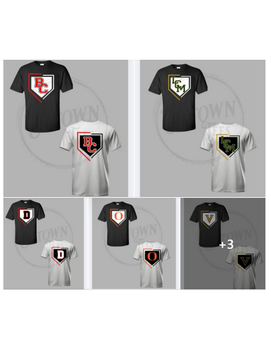 BLACK OR WHITE MASCOT HOME PLATE