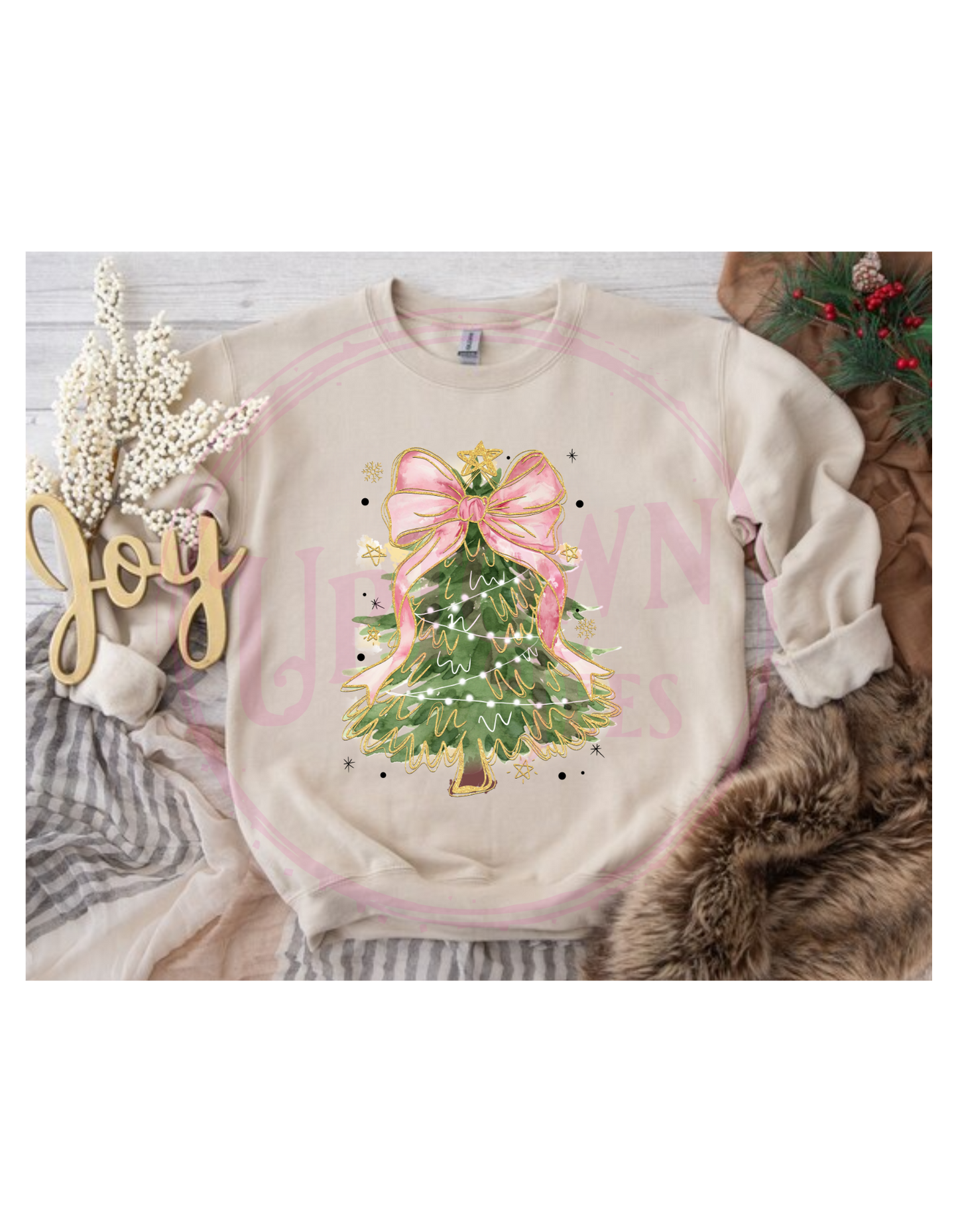 TREE WITH PINK BOW