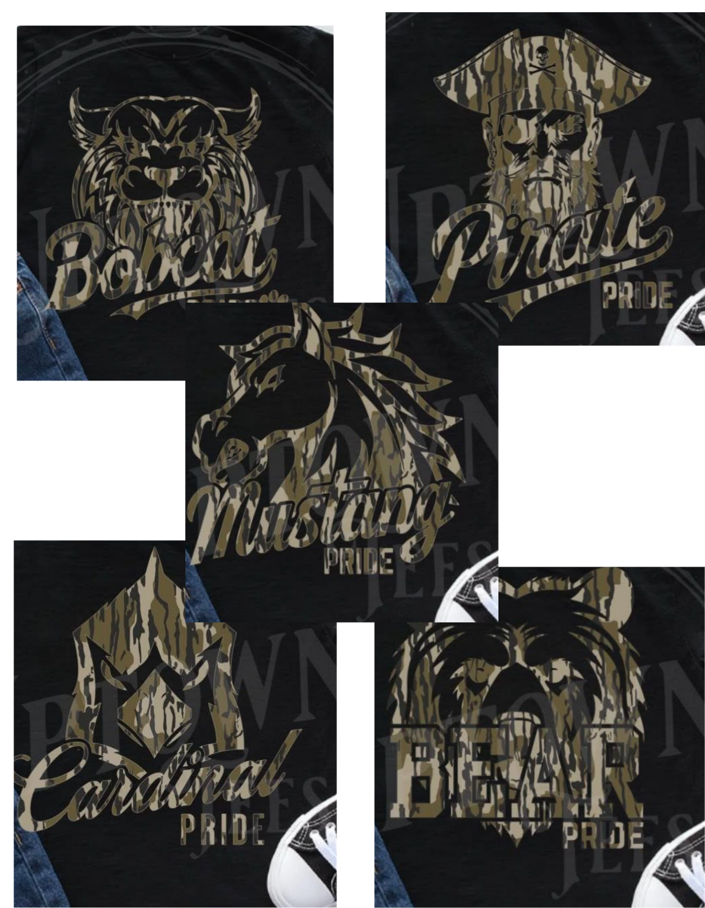 BLACK- CAMO MASCOT
