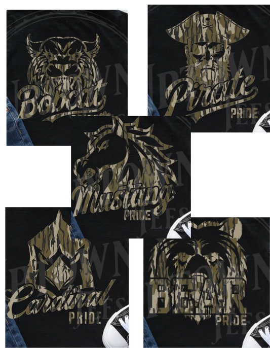 BLACK- CAMO MASCOT