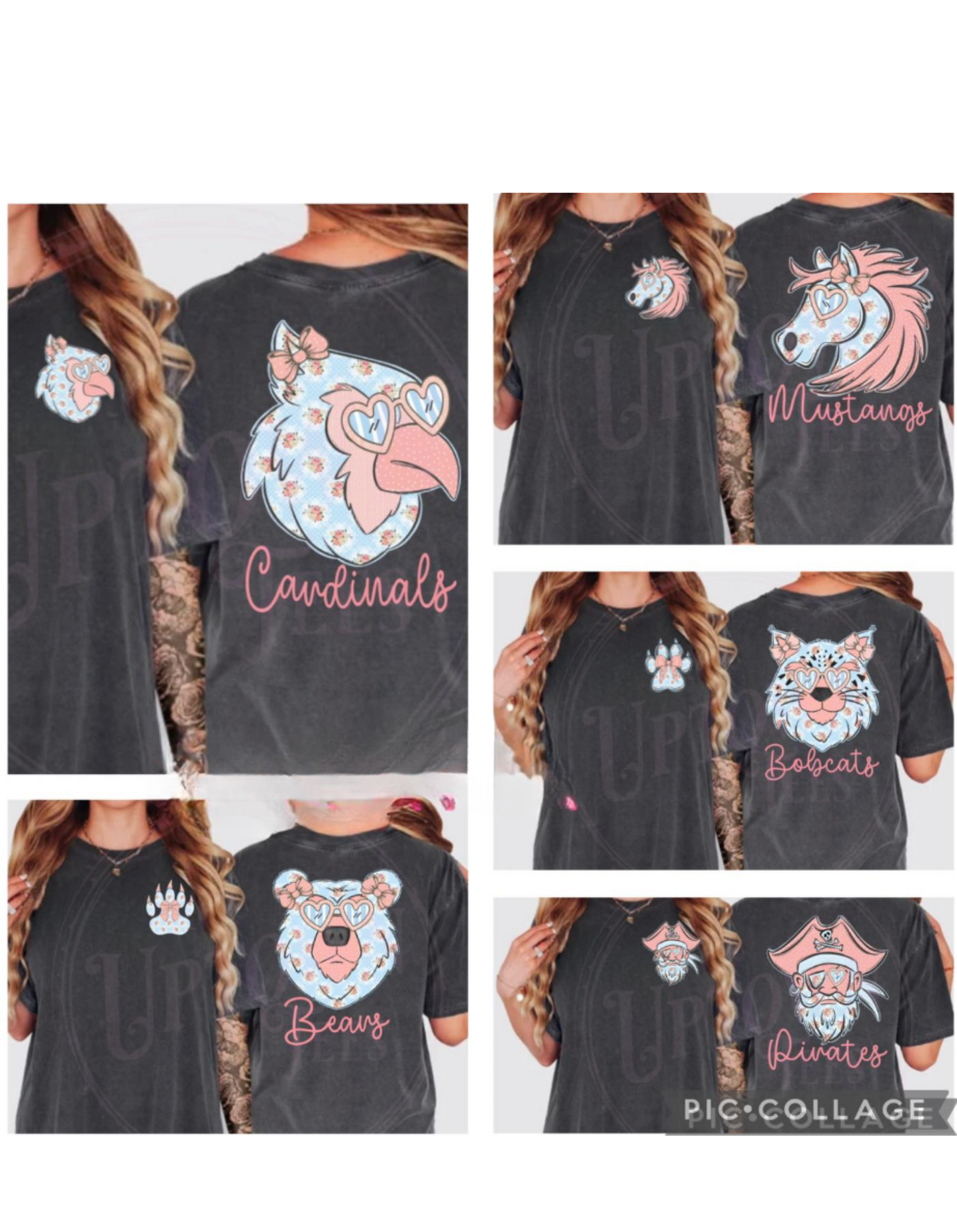 PEPPER- PREPPY MASCOT-FRONT AND BACK