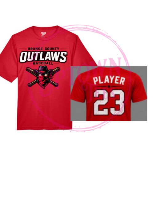 OUTLAW PRACTICE SHIRT- RED