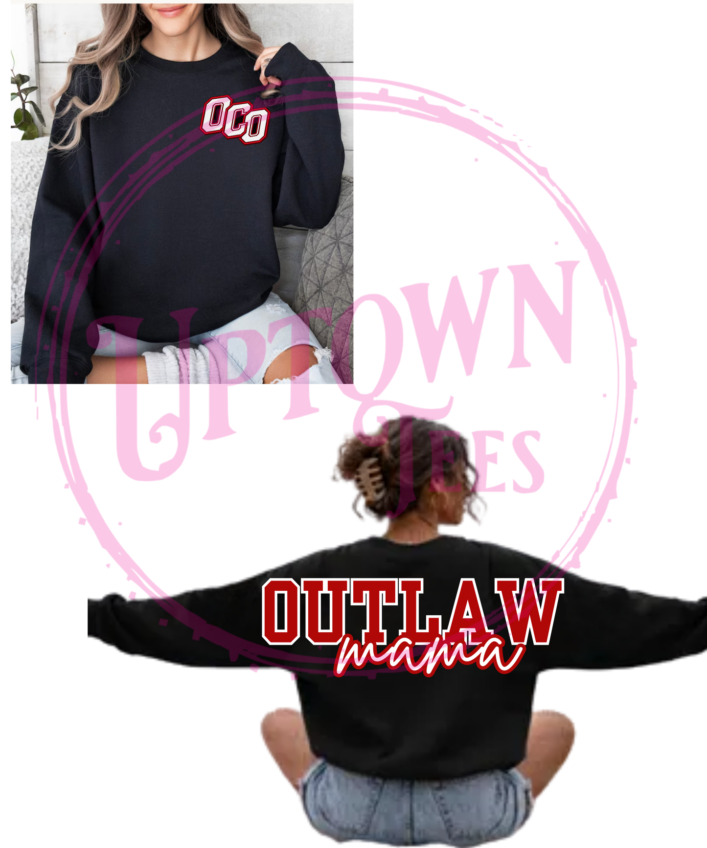 OC OUTLAW MAMA SWEATSHIRT BLACK