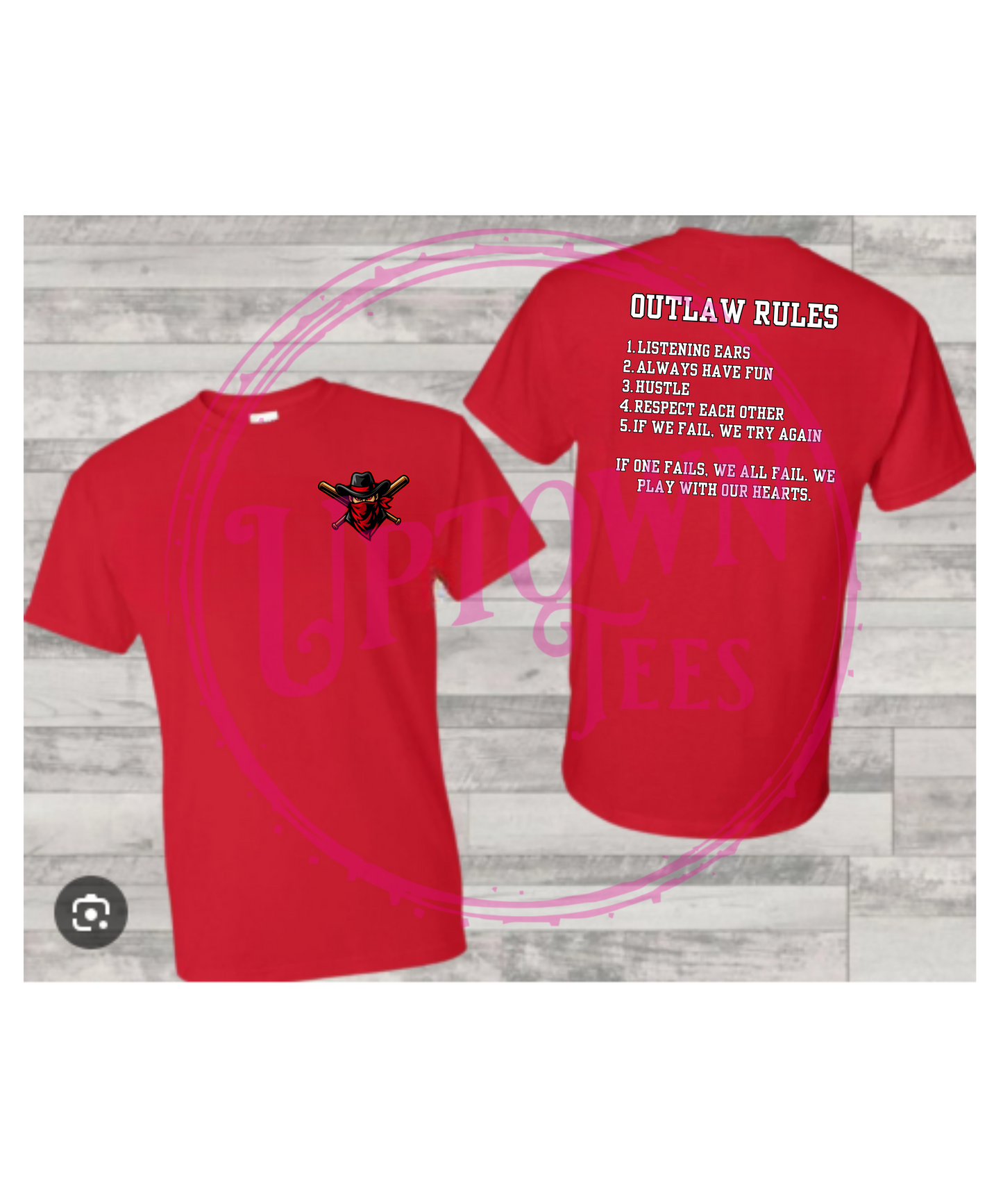 OUTLAWS RULES-RED