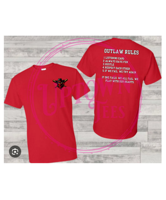 OUTLAWS RULES-RED