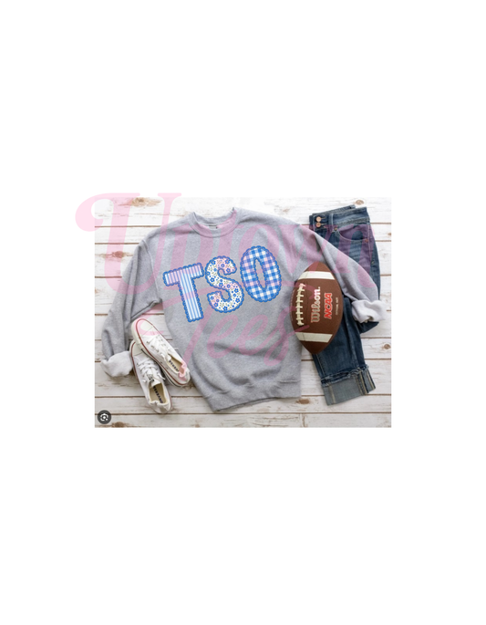 SPORT GREY- BLUE PATCHWORK TSO