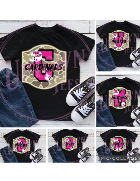 BLACK- CAMO PINK OUT
