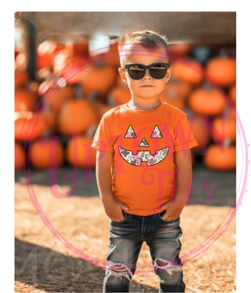 CAMO HALLOWEEN PUMPKIN FACE