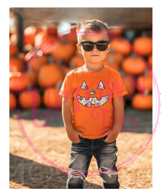 CAMO HALLOWEEN PUMPKIN FACE