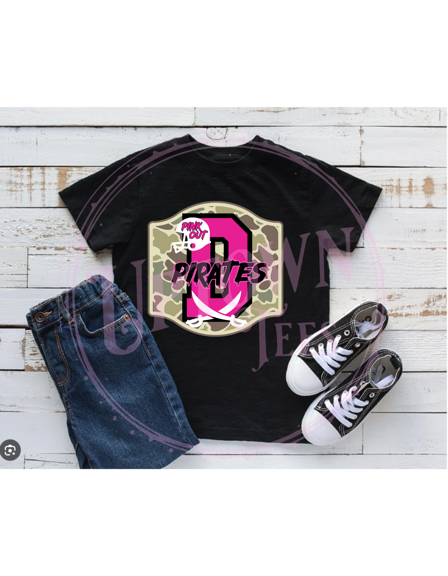PINK OUT CAMO DEWEYVILLE PIRATES