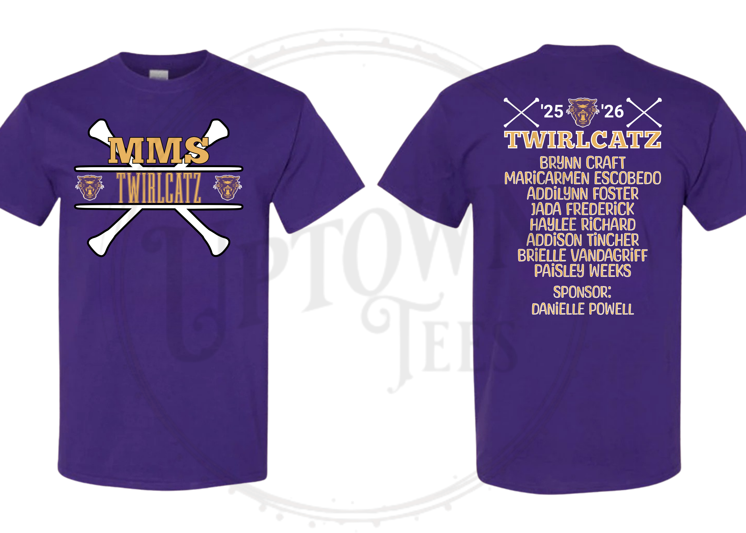 MMS TWIRLCAT ROSTER β Uptown Tees